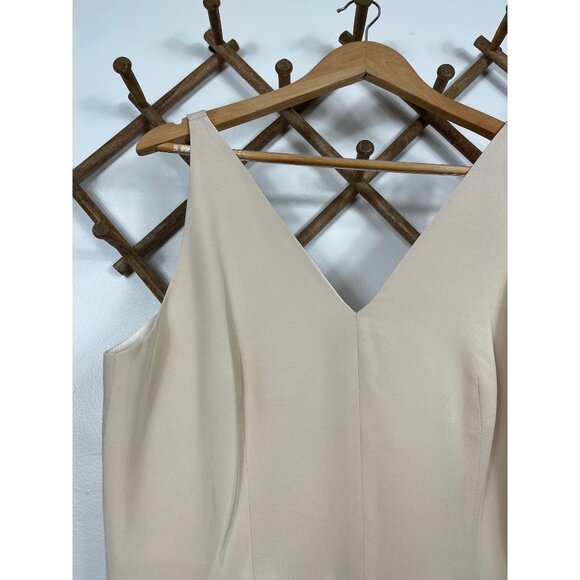 Amanda Uprichard Pyramid Dress In Bone, Size L - Picture 4 of 9